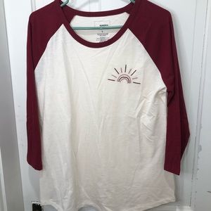 Baseball T with embroidered son